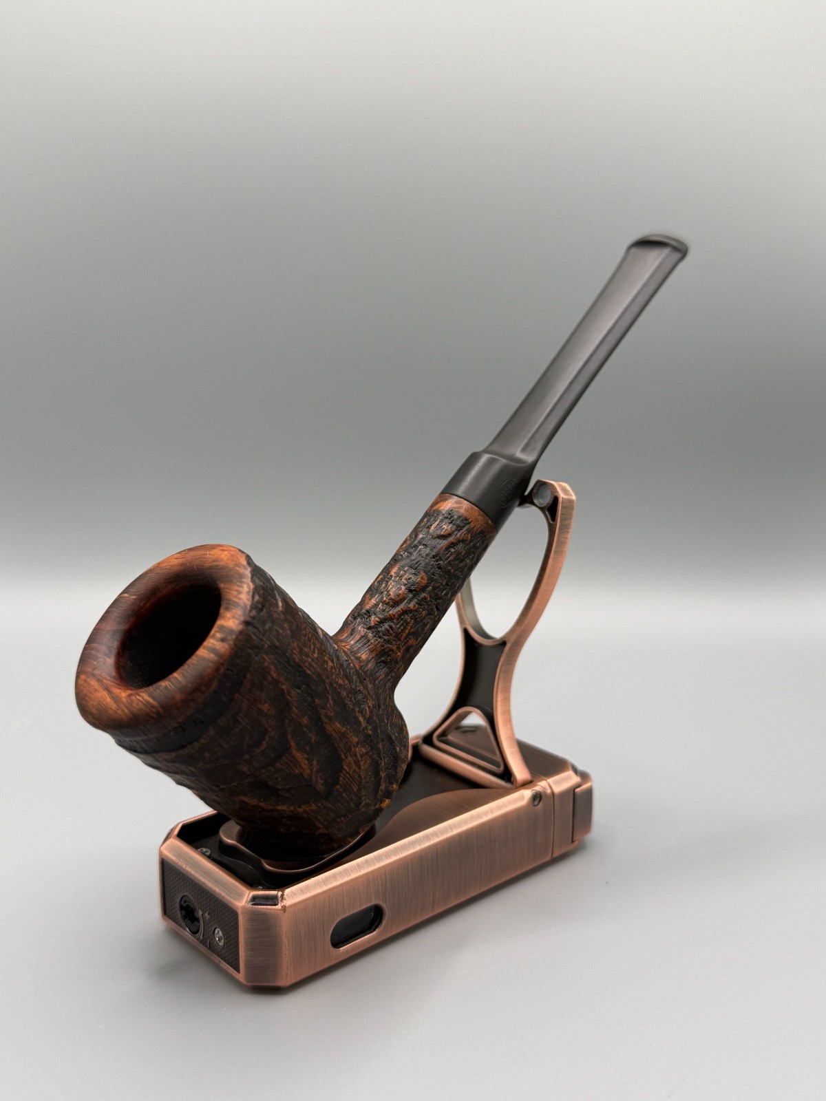 Vintage GBD Concord 1344 Tobacco Pipe Sandblast Straight Poker Desk Sitter MINT