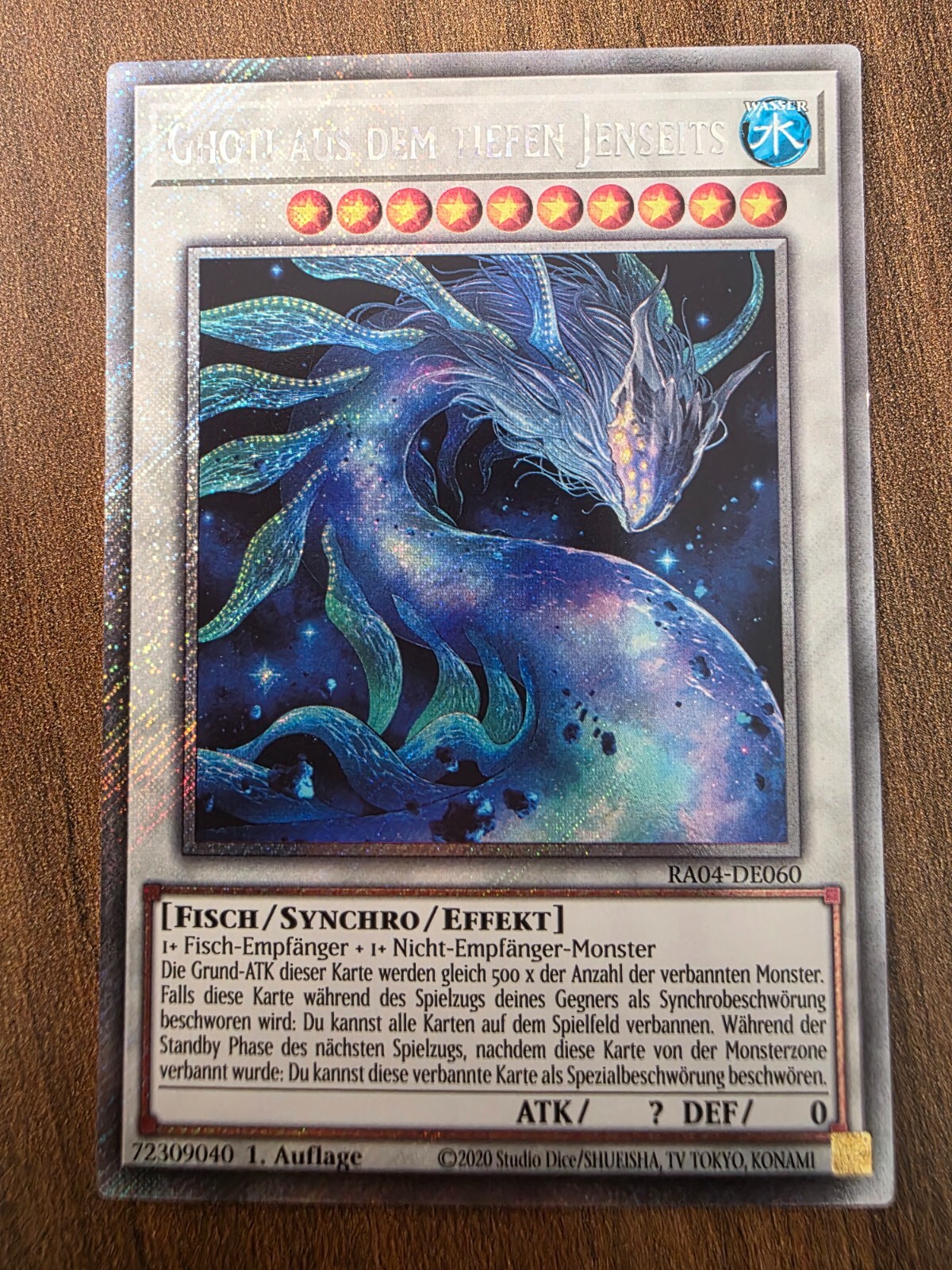 Yu-Gi-Oh RA04-EN060 Ghoti from Deep Beyond Platinum Secret Rare NM 1st