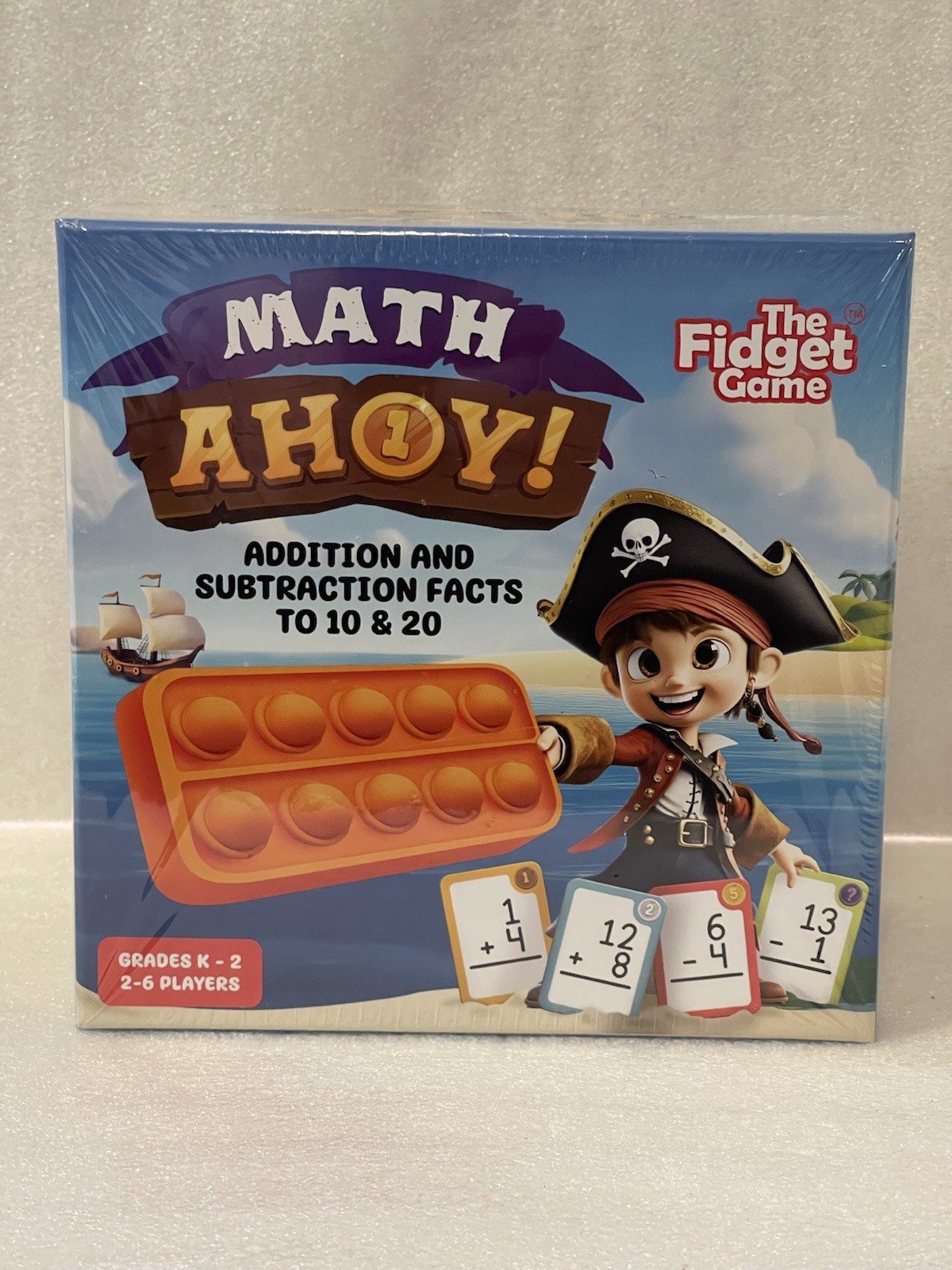 Math Ahoy The Fidget Game Sealed Flash Cards Coins Addition Subtraction to 10 20