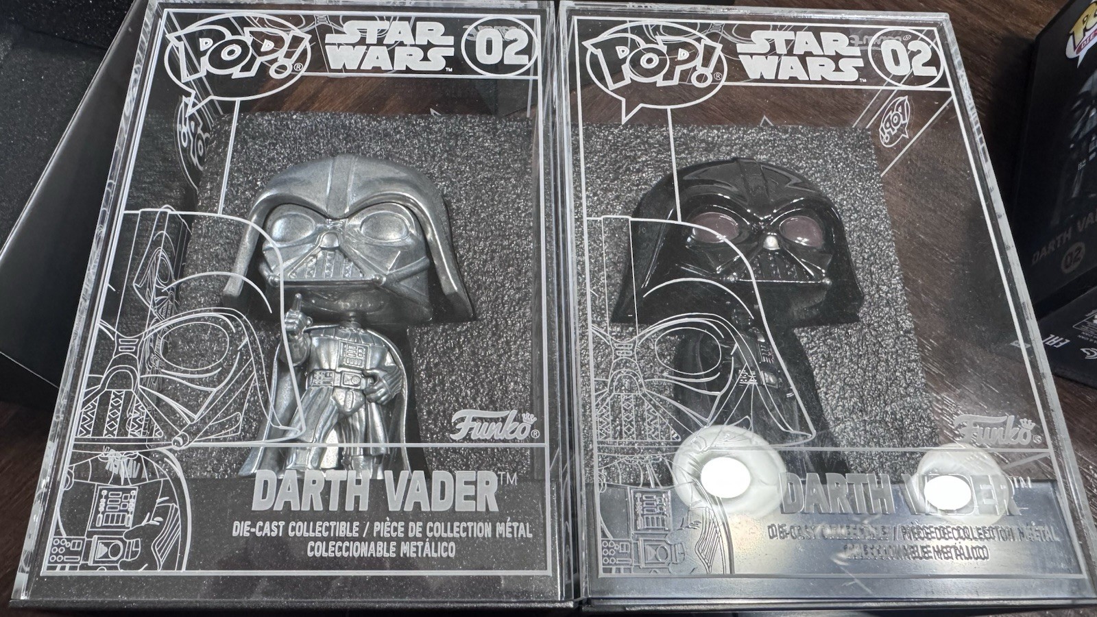 Darth Vader Die-cast *CHASE* And Standard Edition 2-pack with original packing Darth Vader Die-cast *CHASE* And Standard Edition 2-pack with original packing