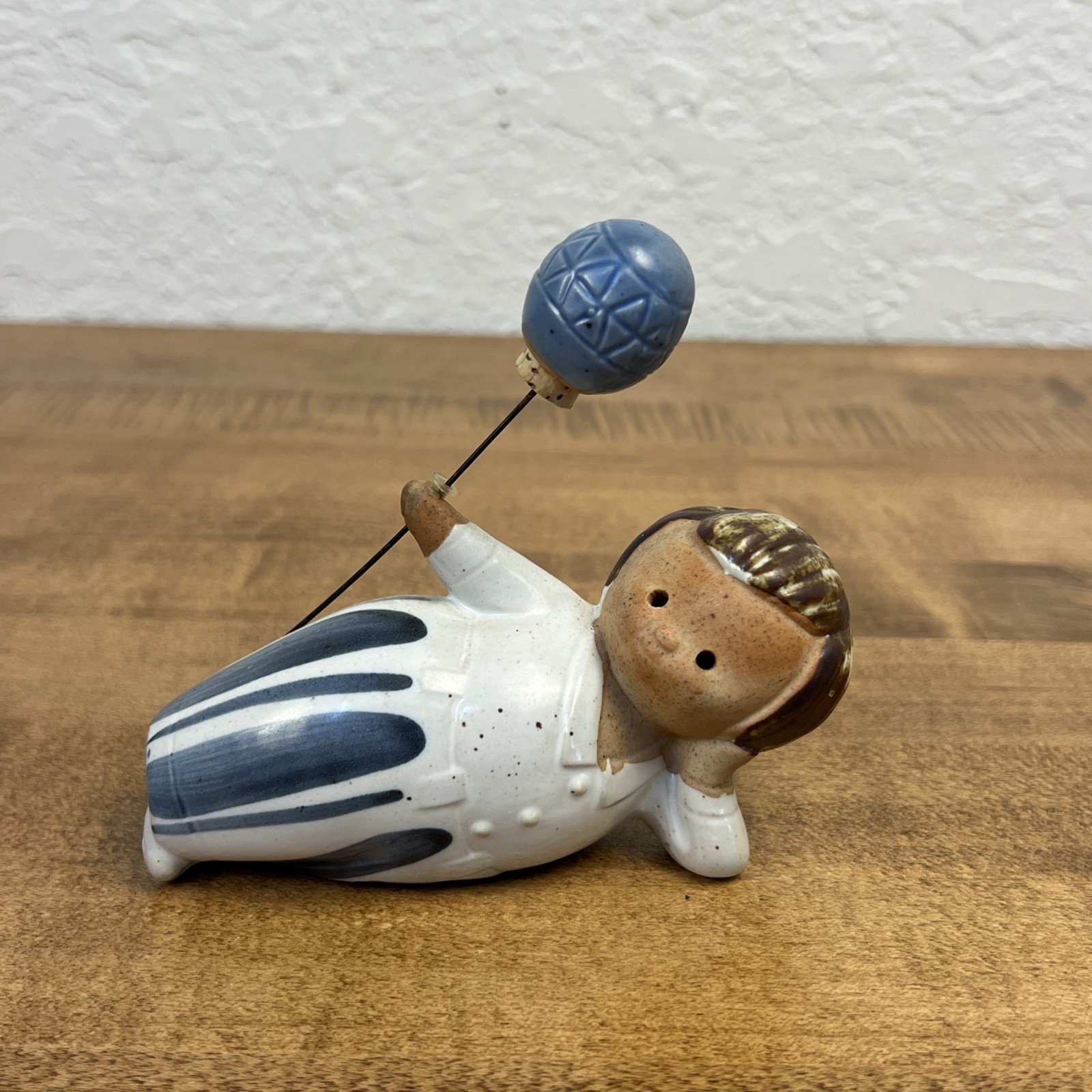 Vintage Fitz & Floyd Stoneware Boy And Balloon Figurine