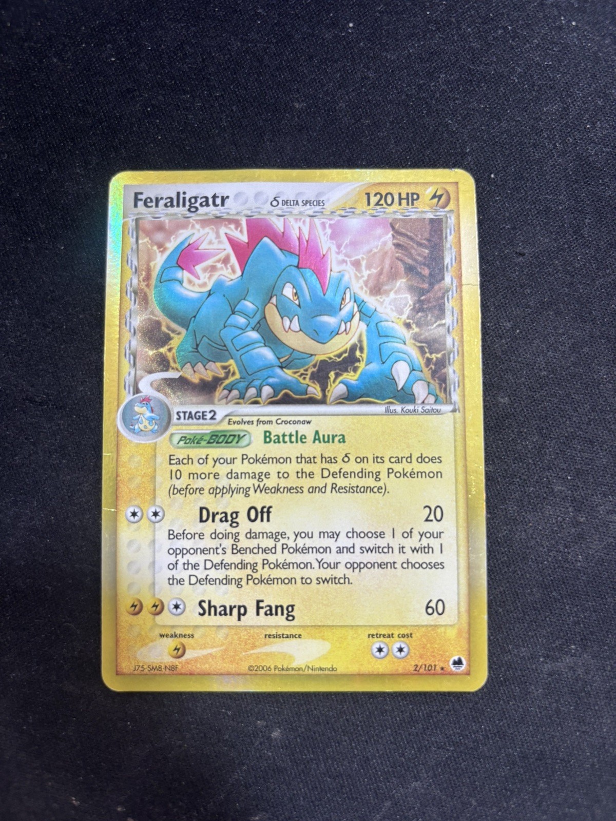 Feraligatr (Delta Species) 2/101 EX Dragon Frontiers Holo