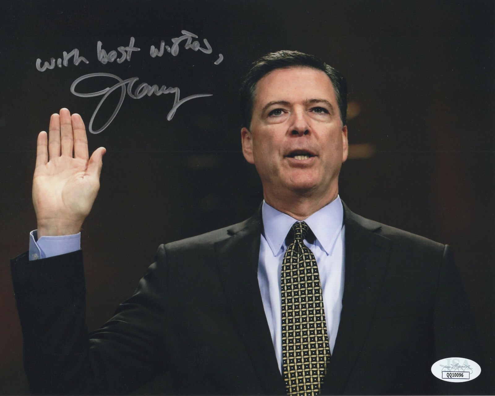 JAMES COMEY SIGNED AUTOGRAPH FORMER FBI DIRECTOR JSA COA #2 JAMES COMEY SIGNED AUTOGRAPH FORMER FBI DIRECTOR JSA COA #2