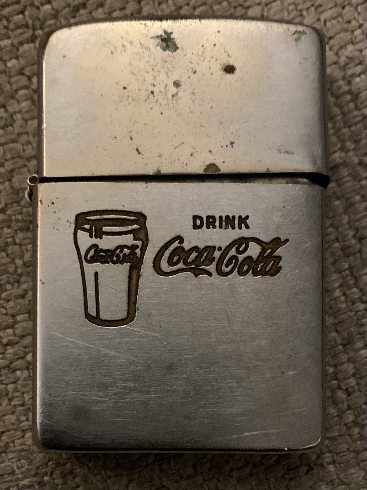 1952 Zippo Drink Coca-Cola Coke Soda Pop Cup Advertising Lighter