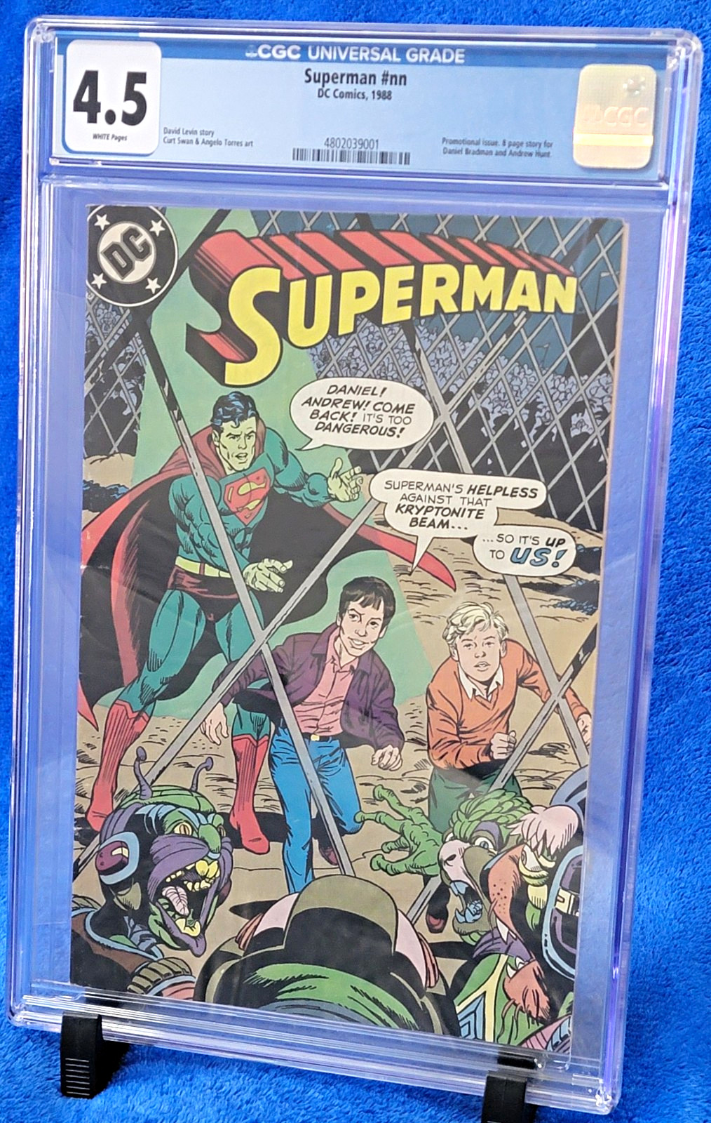 Superman #nn, This Island Bradman, 1988, DC Comics, CGC 4.5, Super Rare Promo Superman #nn, This Island Bradman, 1988, DC Comics, CGC 4.5, Super Rare Promo