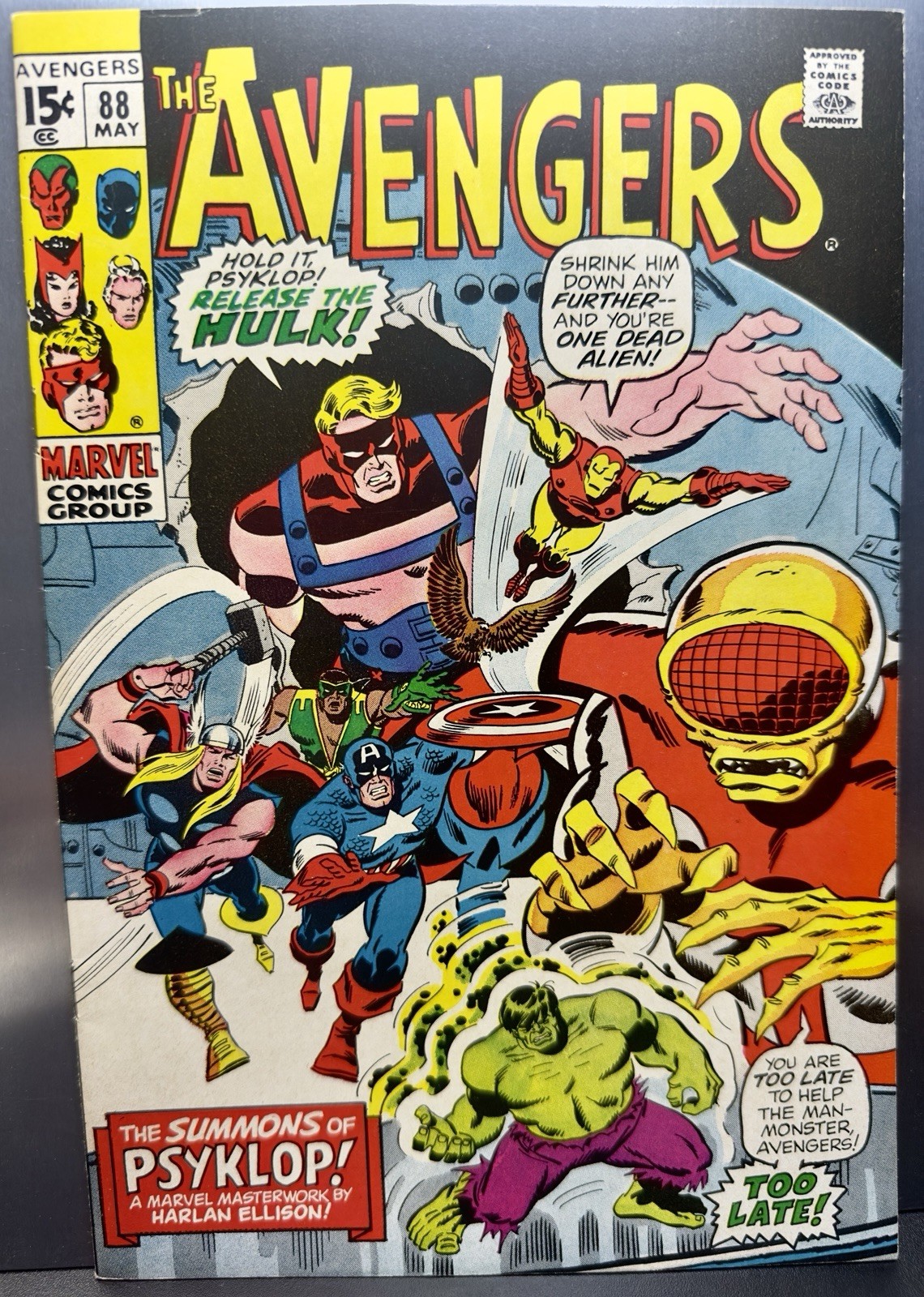 The Avengers #88 Est. VF Marvel Comics May 1971 🔑 KEY ISSUE 🔑 NICE