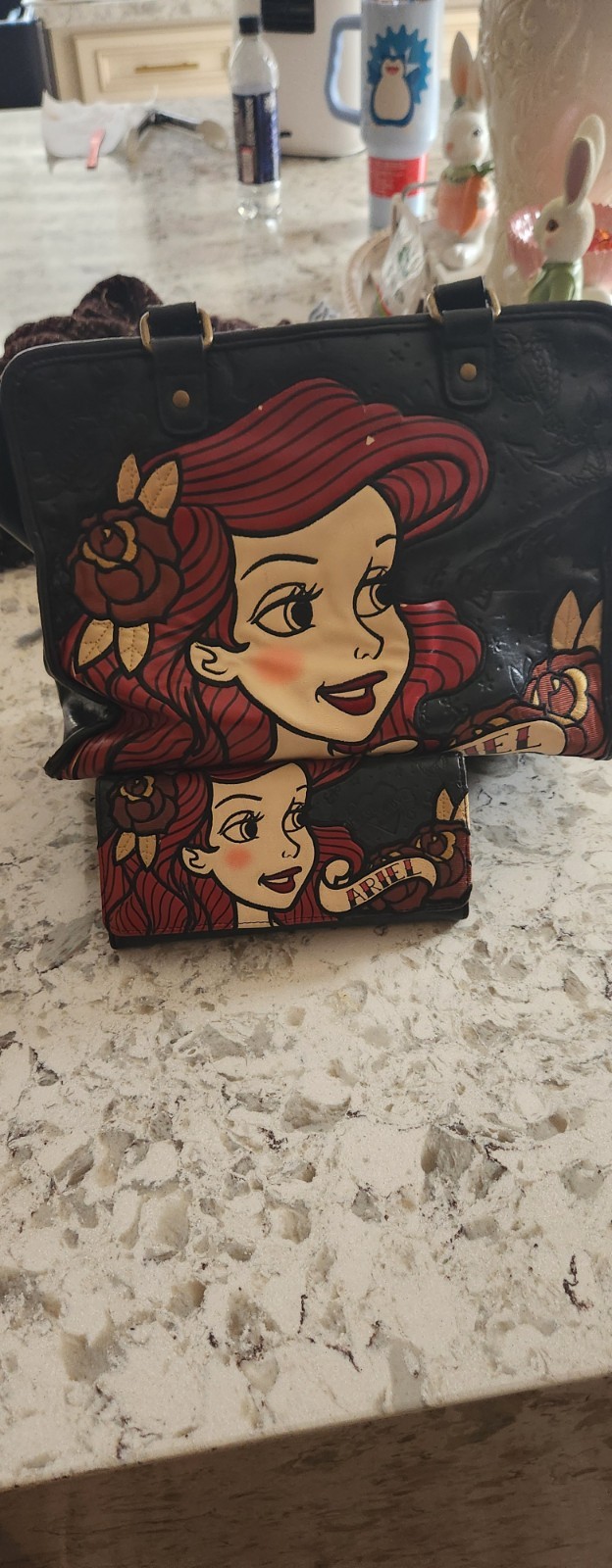 Disney Loungefly purse Ariel Little Mermaid Wallet Included Vintage Pre-owned Disney Loungefly purse Ariel Little Mermaid Wallet Included Vintage Pre-owned