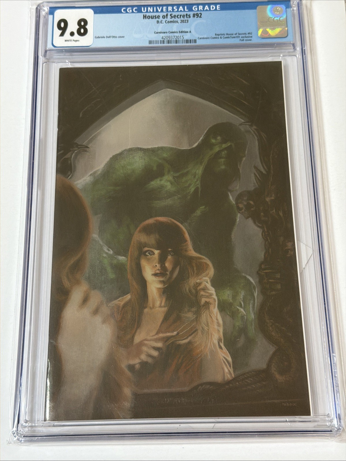 House Of Secrets 92 Virgin Foil Cover A Dell’Otto CGC 9.8 Carnivore Comics W/COA House Of Secrets 92 Virgin Foil Cover A Dell’Otto CGC 9.8 Carnivore Comics W/COA