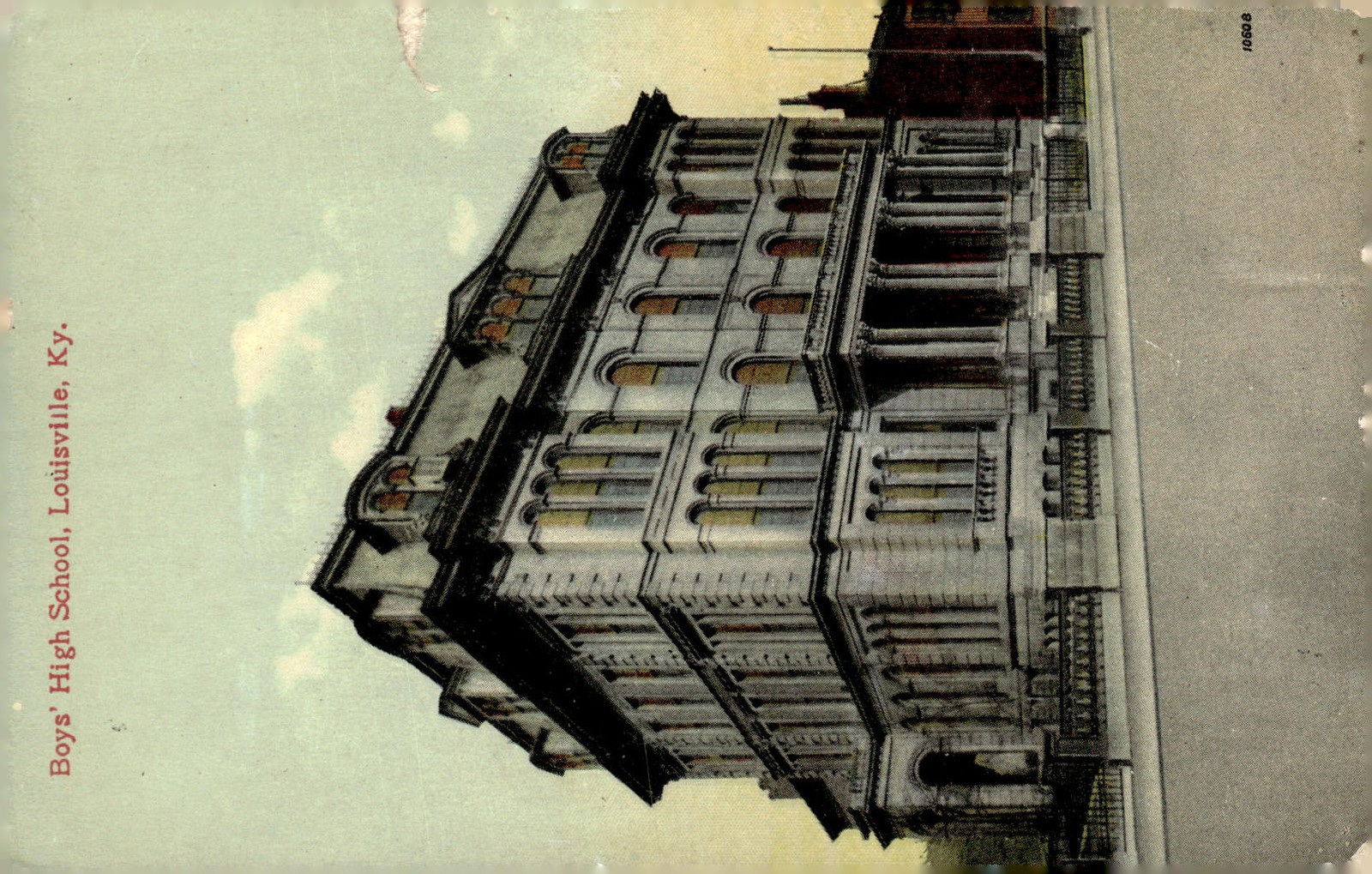 1909 Boys\' High School Louisville KY Kentucky Architecture Litho Postcard 1909 Boys\' High School Louisville KY Kentucky Architecture Litho Postcard