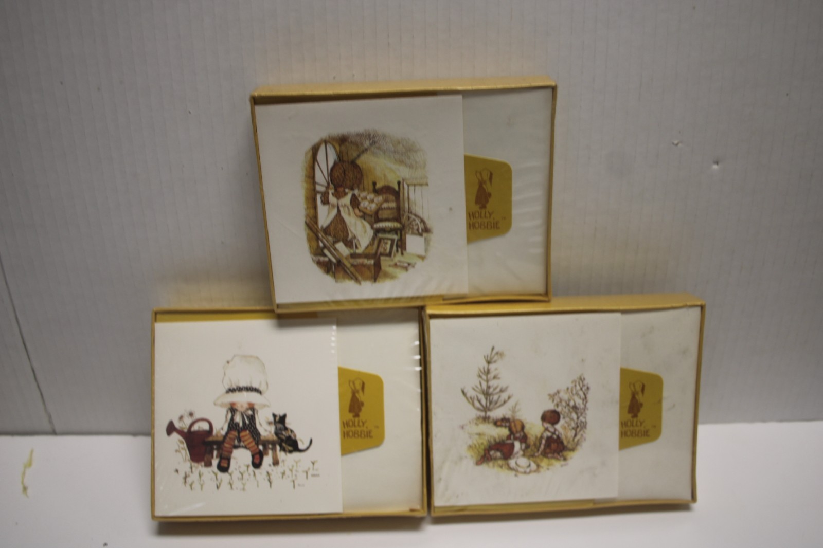 1973 HOLLY HOBBIE NOTE CARDS IN O/BOXES, UNOPENED NOS.