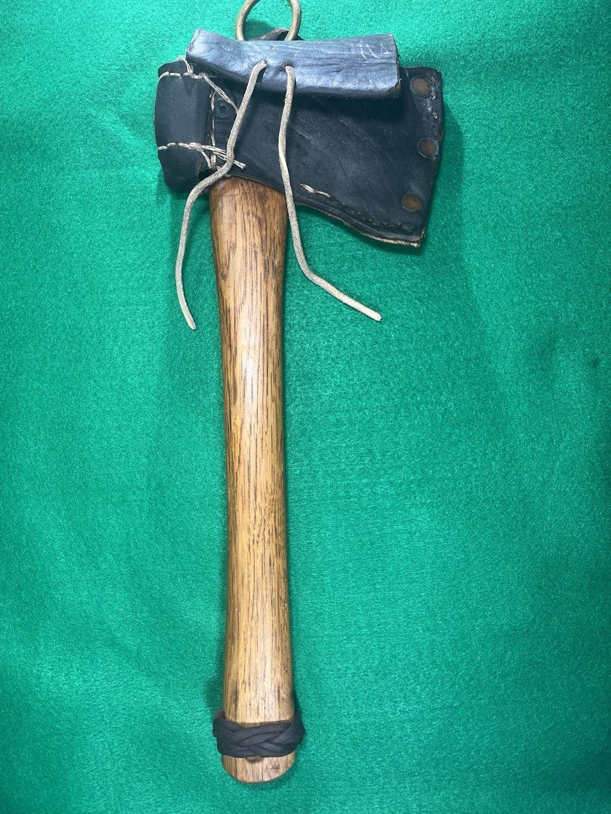 vtg 1920s  kelly hatchet Charleston WV w/folk-art sheath custom rafter nice tool