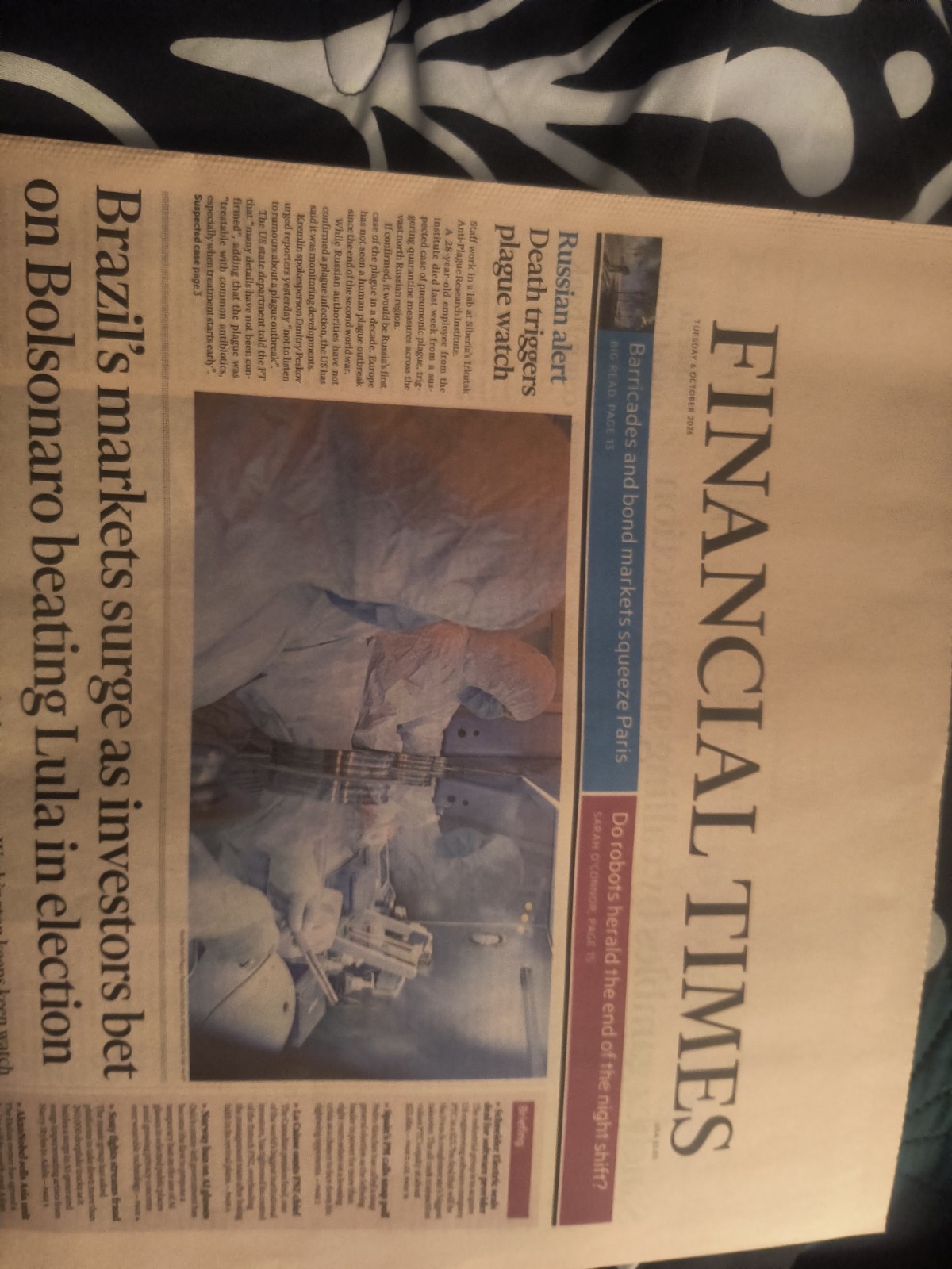 The Financial Times Tuesday 6 October 2026