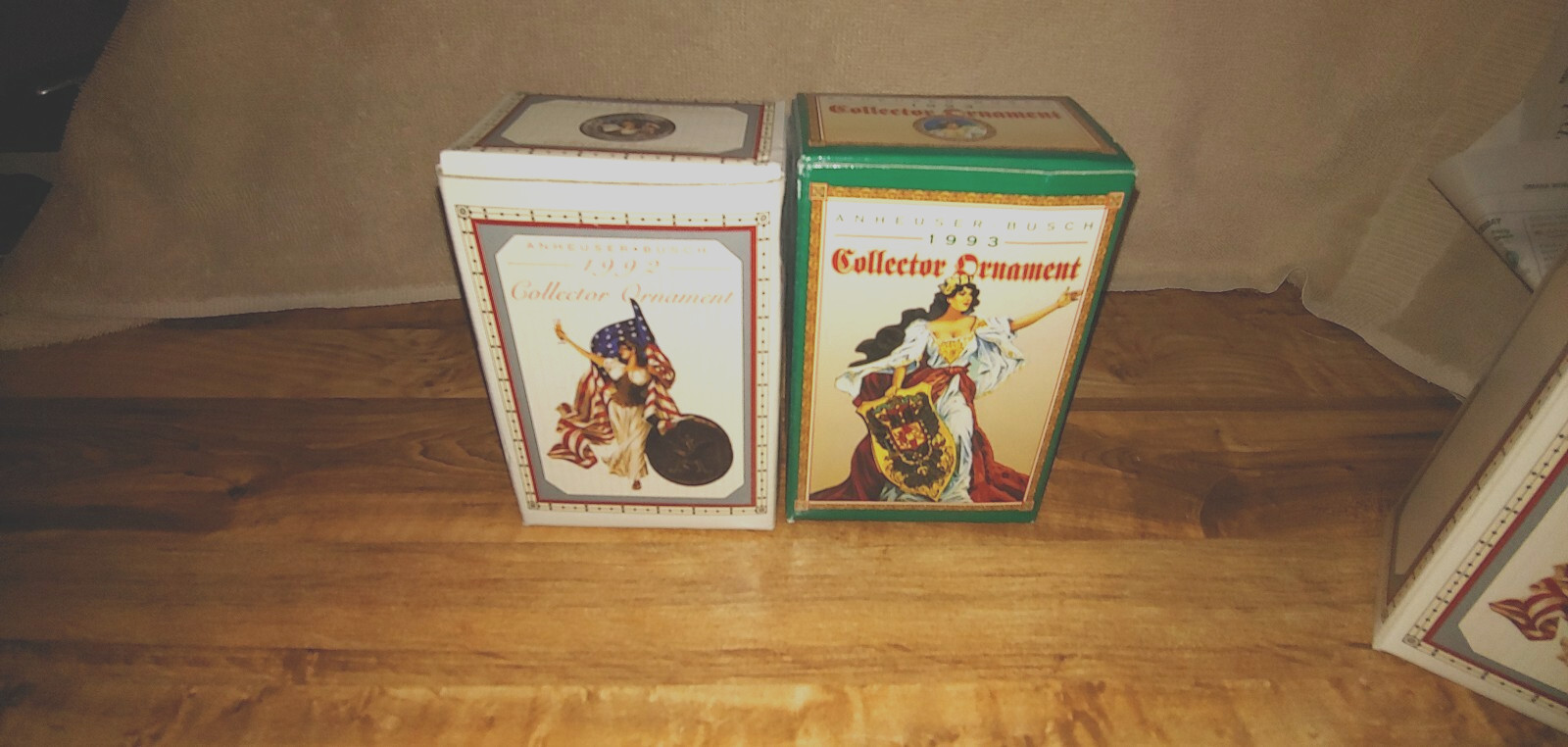 1992 1993 ANHEUSER BUSCH COLLECTIVE ORNAMENTS NIB