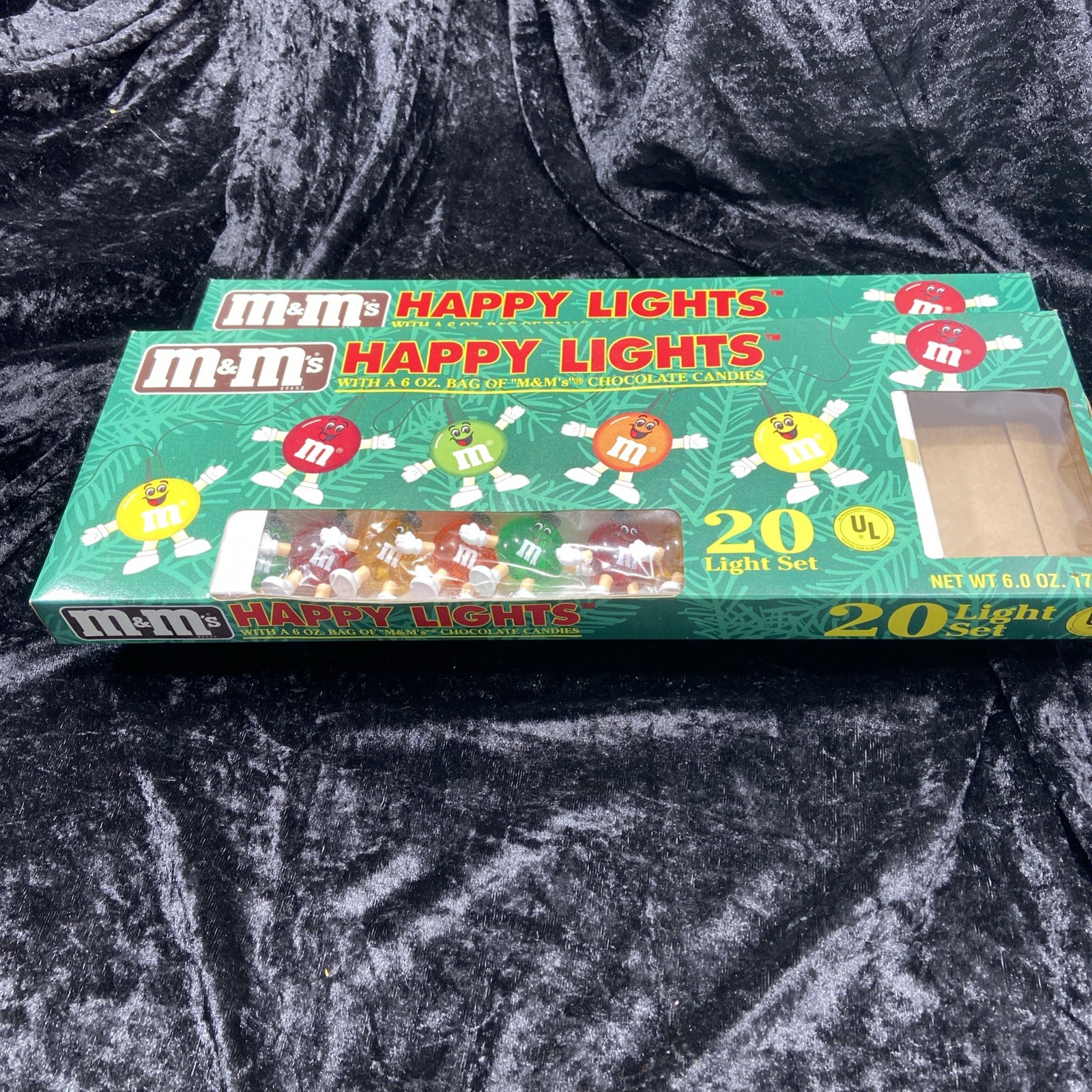 Vintage M&M's Happy Christmas Light 2 Sets 20 Bulbs Multicolor Tree Lights -1996 Vintage M&M's Happy Christmas Light 2 Sets 20 Bulbs Multicolor Tree Lights -1996