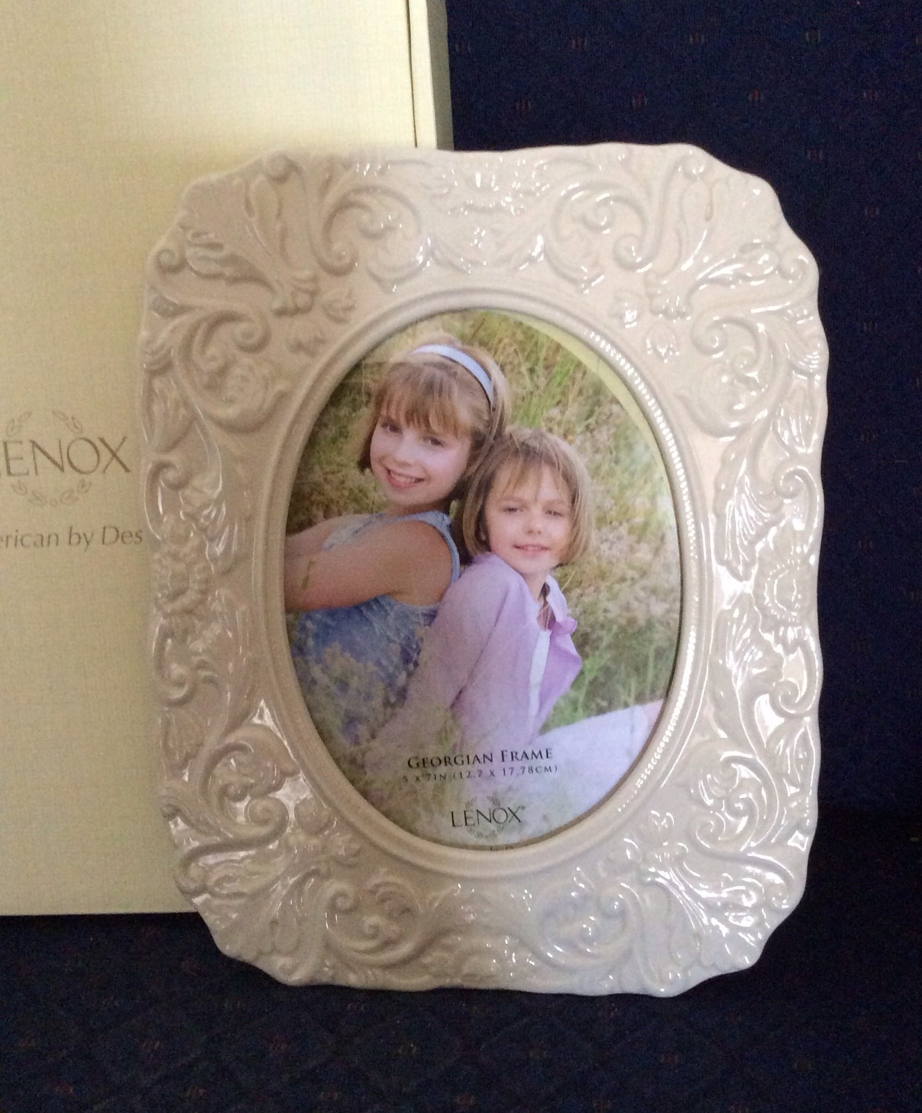 Lenox GEORGIAN Ivory China Photo Picture Frame 5×7 New In Box PERFECT Free S&H