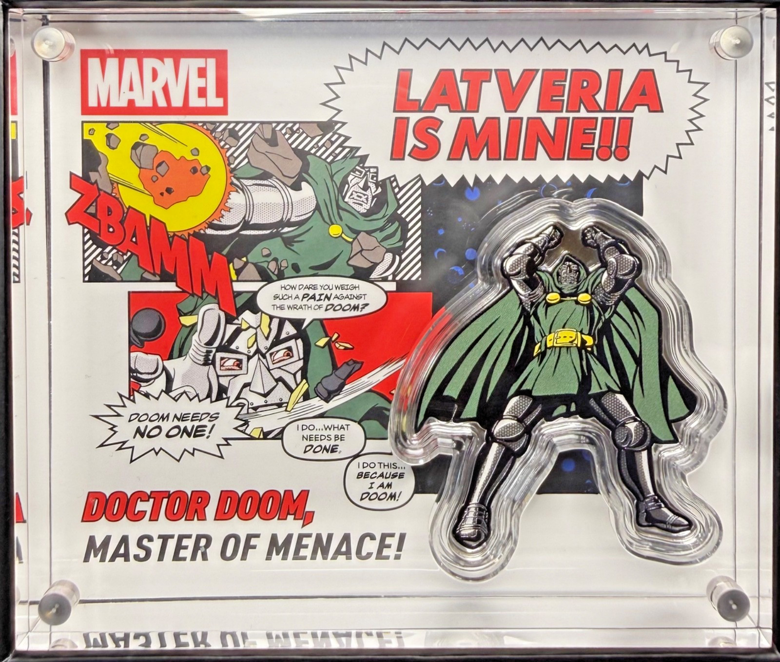 Agoro Dr Doom 1/2 Oz .999 Silver Coin  LE/900 Marvel SDCC 2026 SOLD OUT
