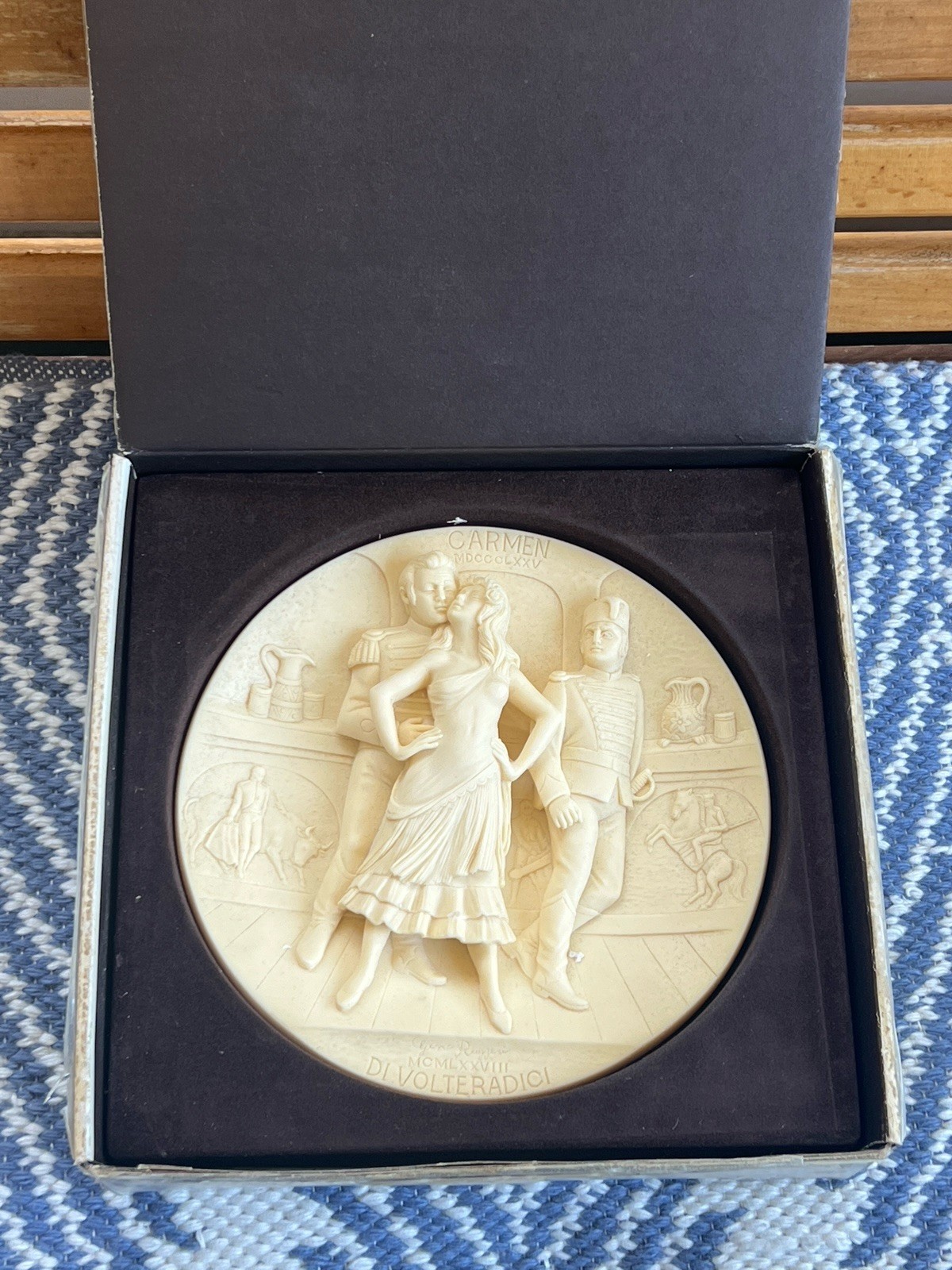Carmen 1978 Issue I La Scala Grand Opera Plate Gino Ruggeri Ivory Alabaster