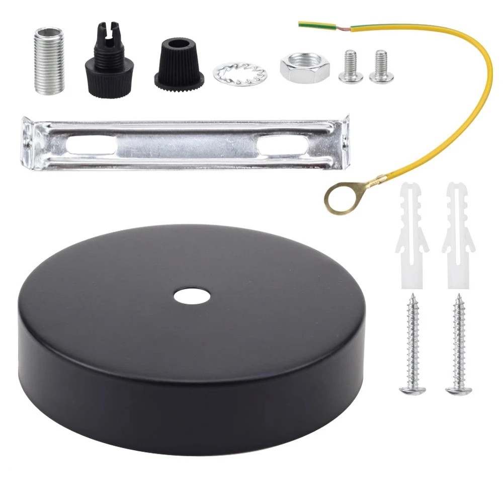 Ceiling Canopy Light Kit 10cm Mounting Bracket Hardware Pendant Lamp Base Set