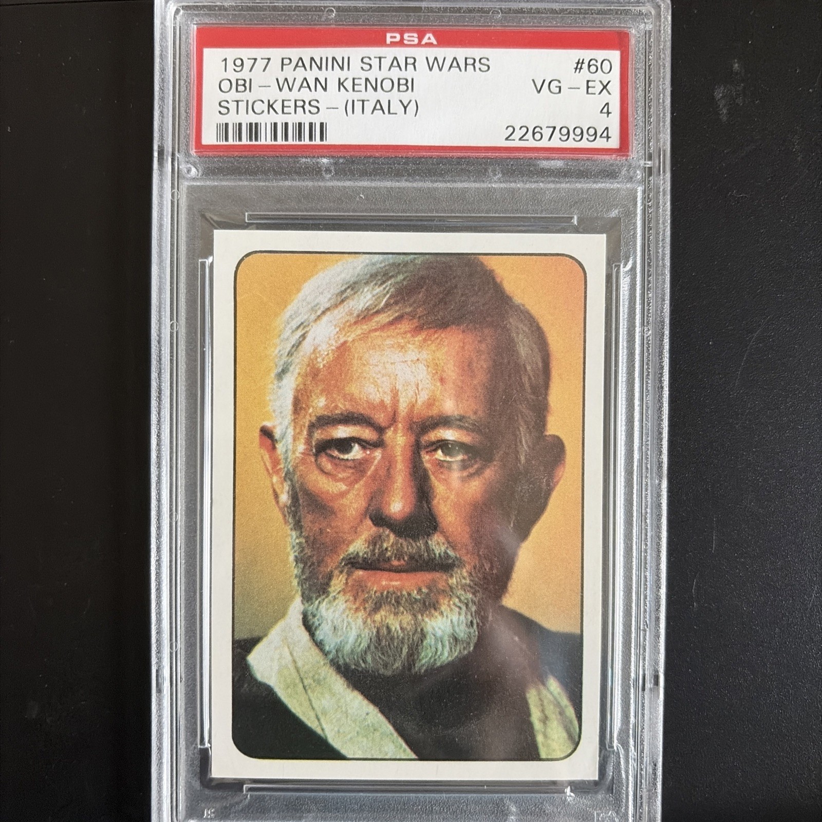 1977 Panini Stickers Star Wars Noble Obi Wan PSA 4 Card Sharp Corners Rare