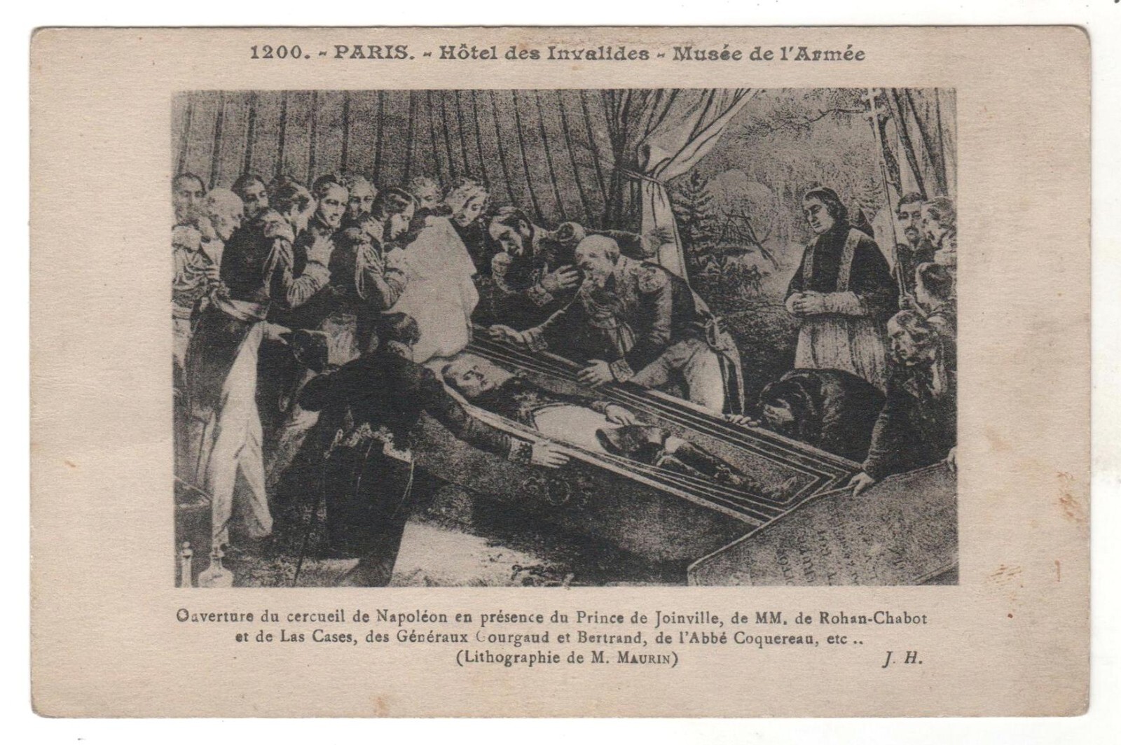 1900s Antique Postcard Napoleon on his deathbed Old France pre 1917
