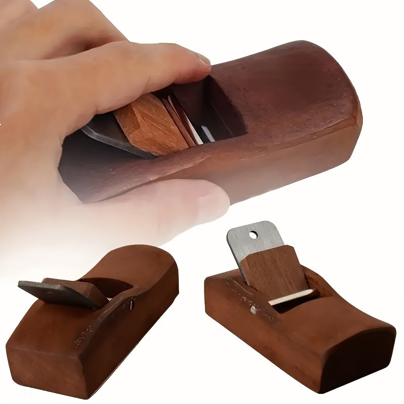 Mini Wooden Block Plane - Handheld Woodworking Tool for Fine Wood Shaping Mini Wooden Block Plane - Handheld Woodworking Tool for Fine Wood Shaping