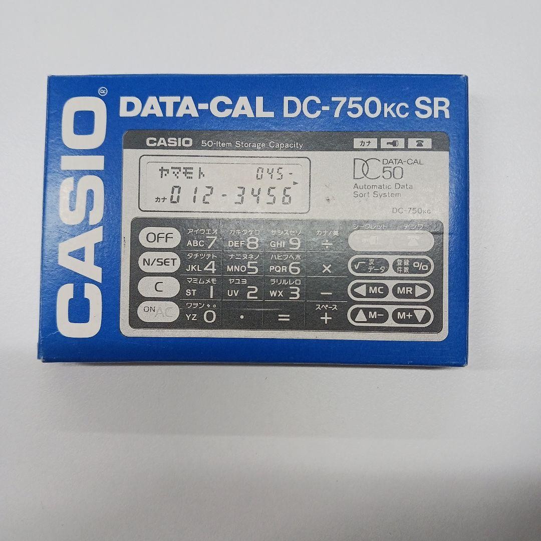 DATA-CAL DC-750KC CASIO calculator with data storage capabilities for 50 items