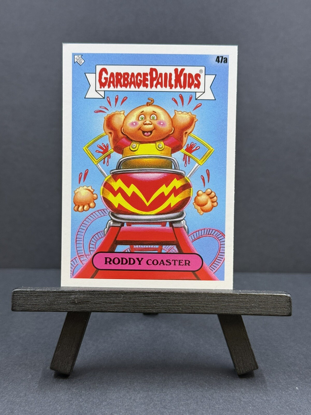 2024 GARBAGE PAIL KIDS GPK KIDS AT PLAY BASE Roddy Coaster 47a NM