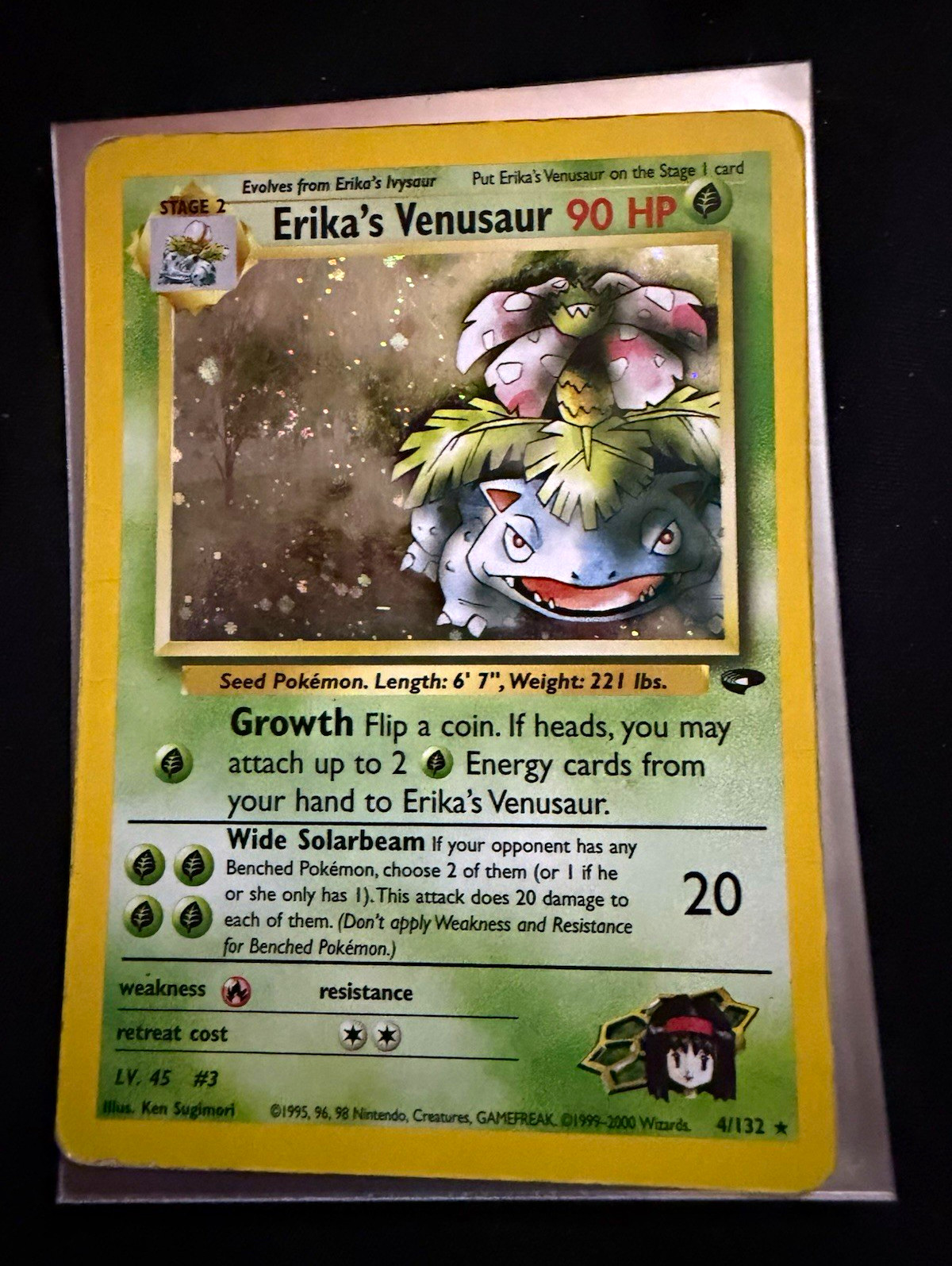 Erika\'s Venusaur 4/132 Holo Gym Challenge 2000 English Wizards of the Coast