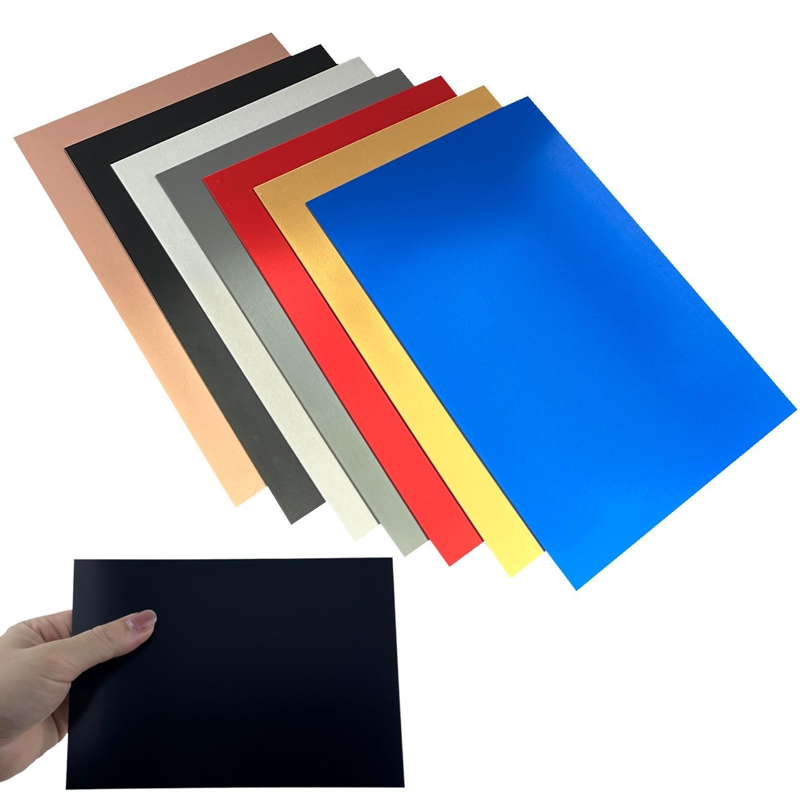 14Pcs Mixed Anodized Aluminum Sheets 5 14Pcs Mixed Anodized Aluminum Sheets 5