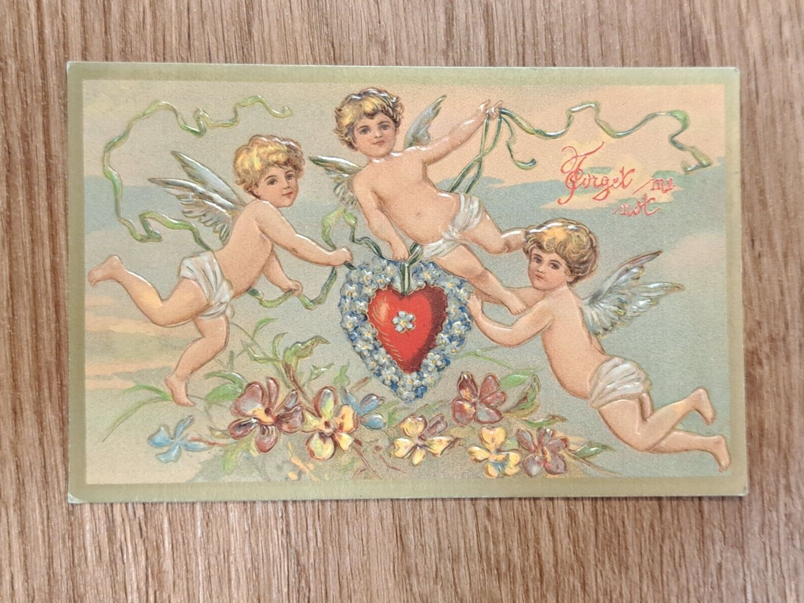 Forget Me Not Vintage 1989 Postcard Unused