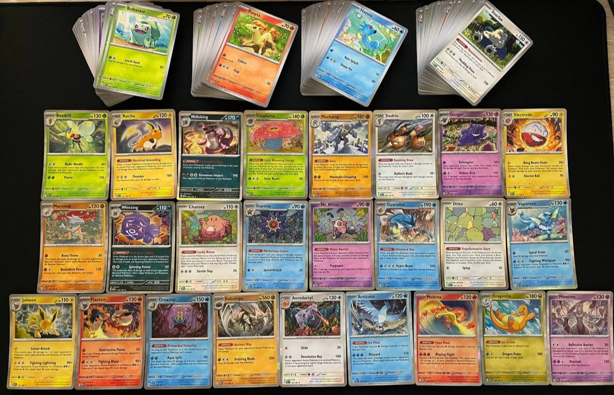 Pokemon S&V 151 Complete Common + Uncommon + Holo Rare Set (All 153 Cards) ✅