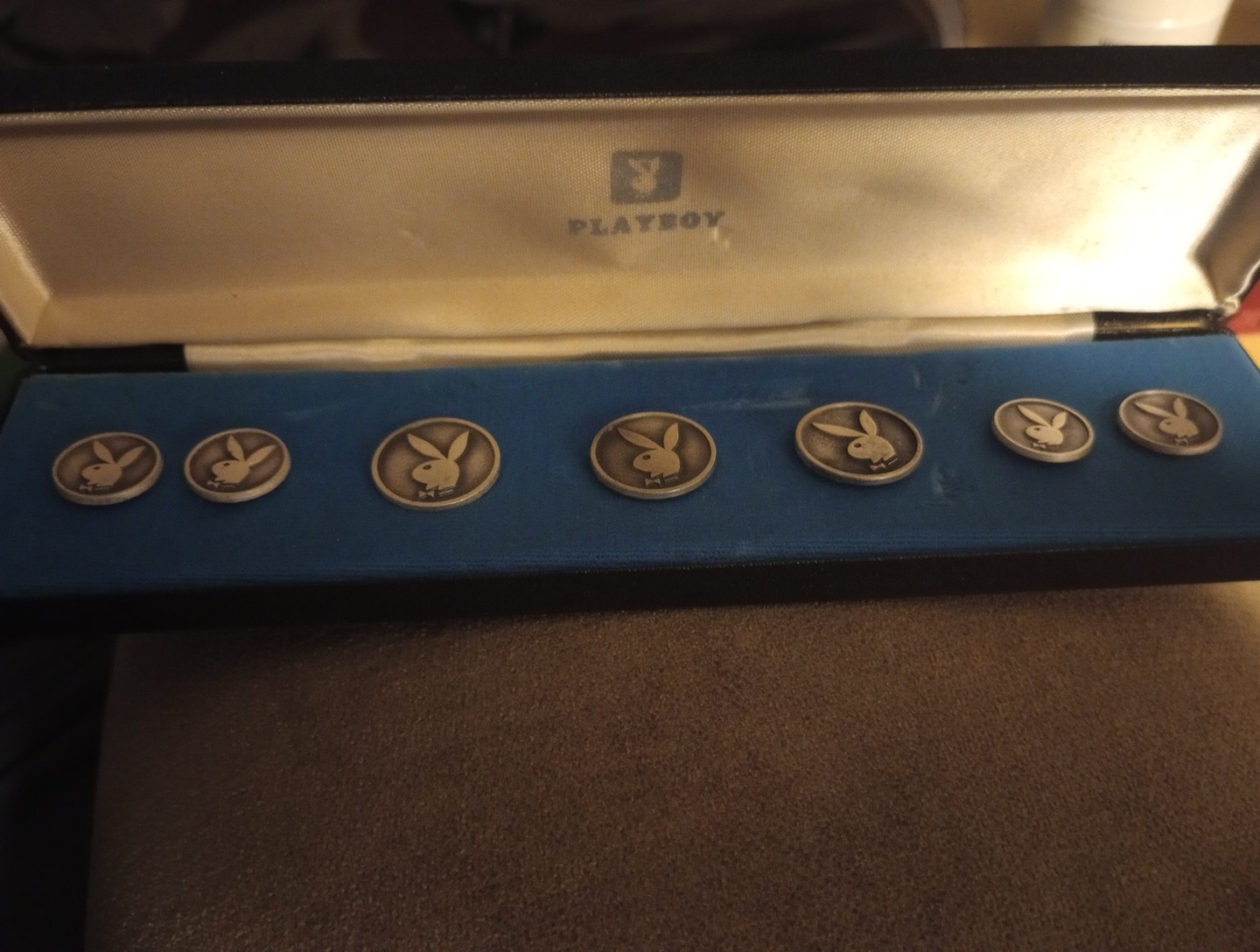 Very Rare Vintage Playboy Sew On Buttons, Never Used 