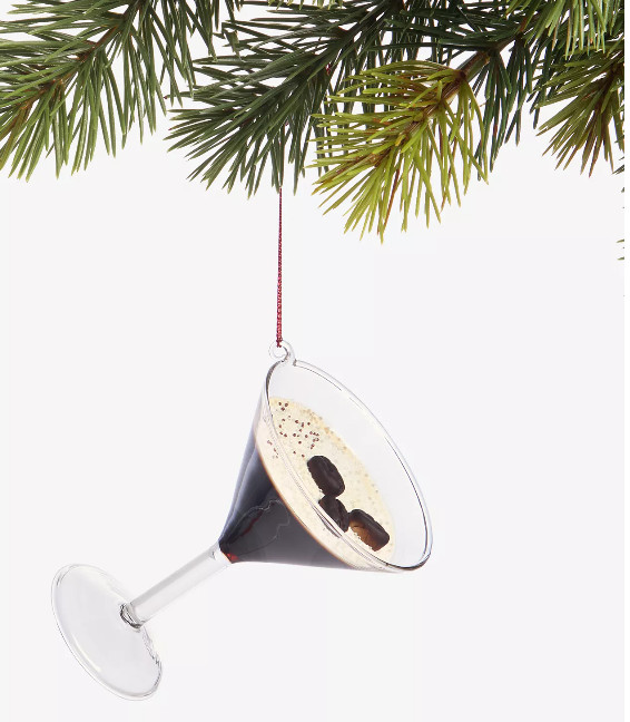 Holiday Lane Foodie Collection Espresso Martini Ornament