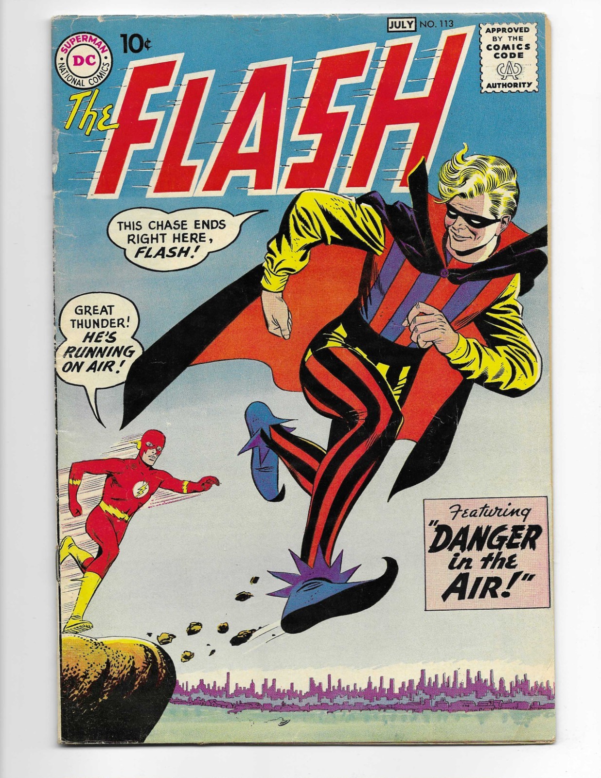 Flash 113 1960 DC Comics VG+ 4.5 Origin & 1st App Trickster Iris West