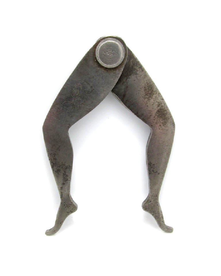 Antique ⭐Lady Legs Caliper⭐3 Inch Figural Machinist Novelty Tool Pocket Folk Art