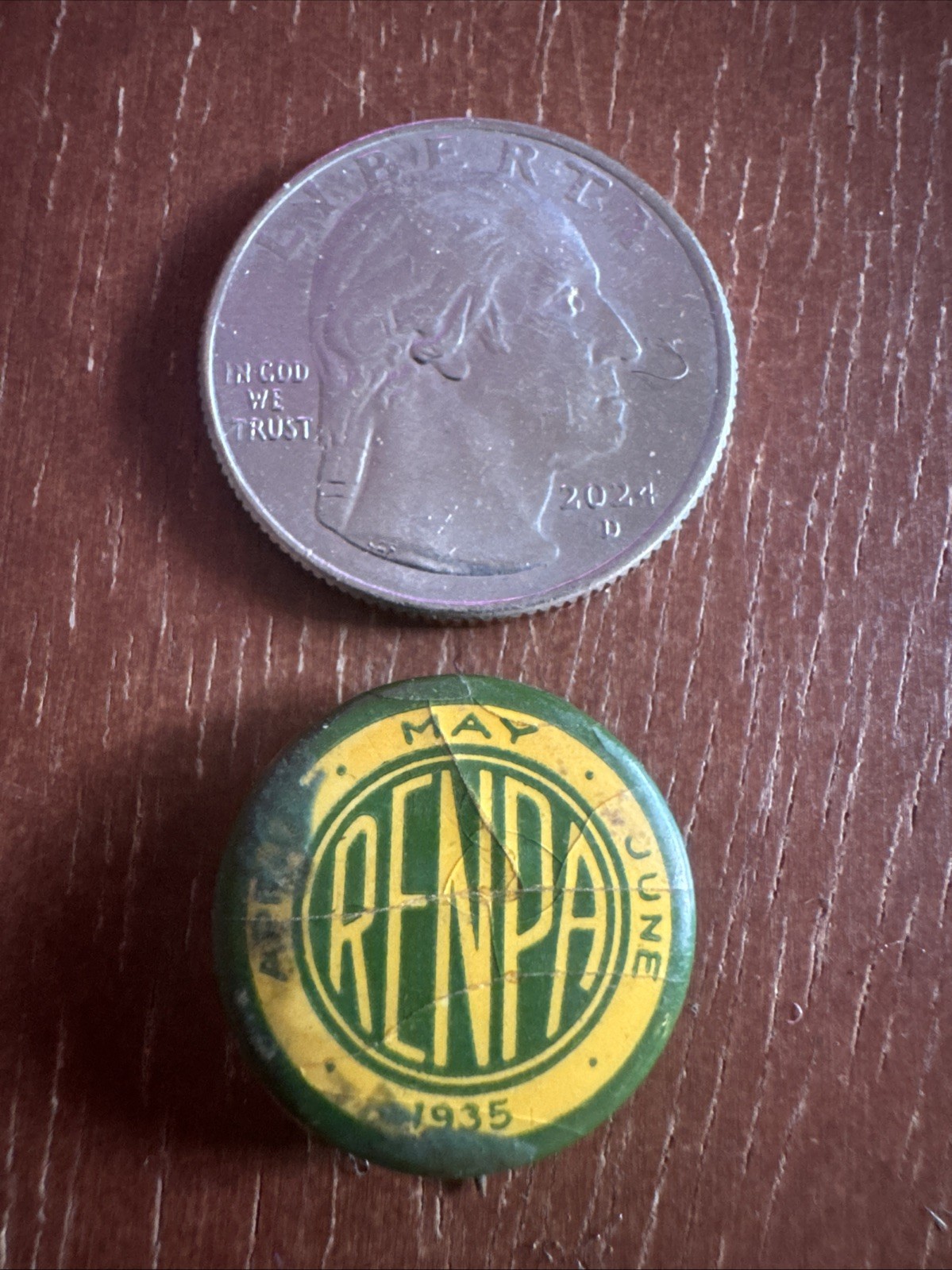 Vintage 1935 REA New Deal Rural Electrification Admin Monogram Pinback Button Vintage 1935 REA New Deal Rural Electrification Admin Monogram Pinback Button