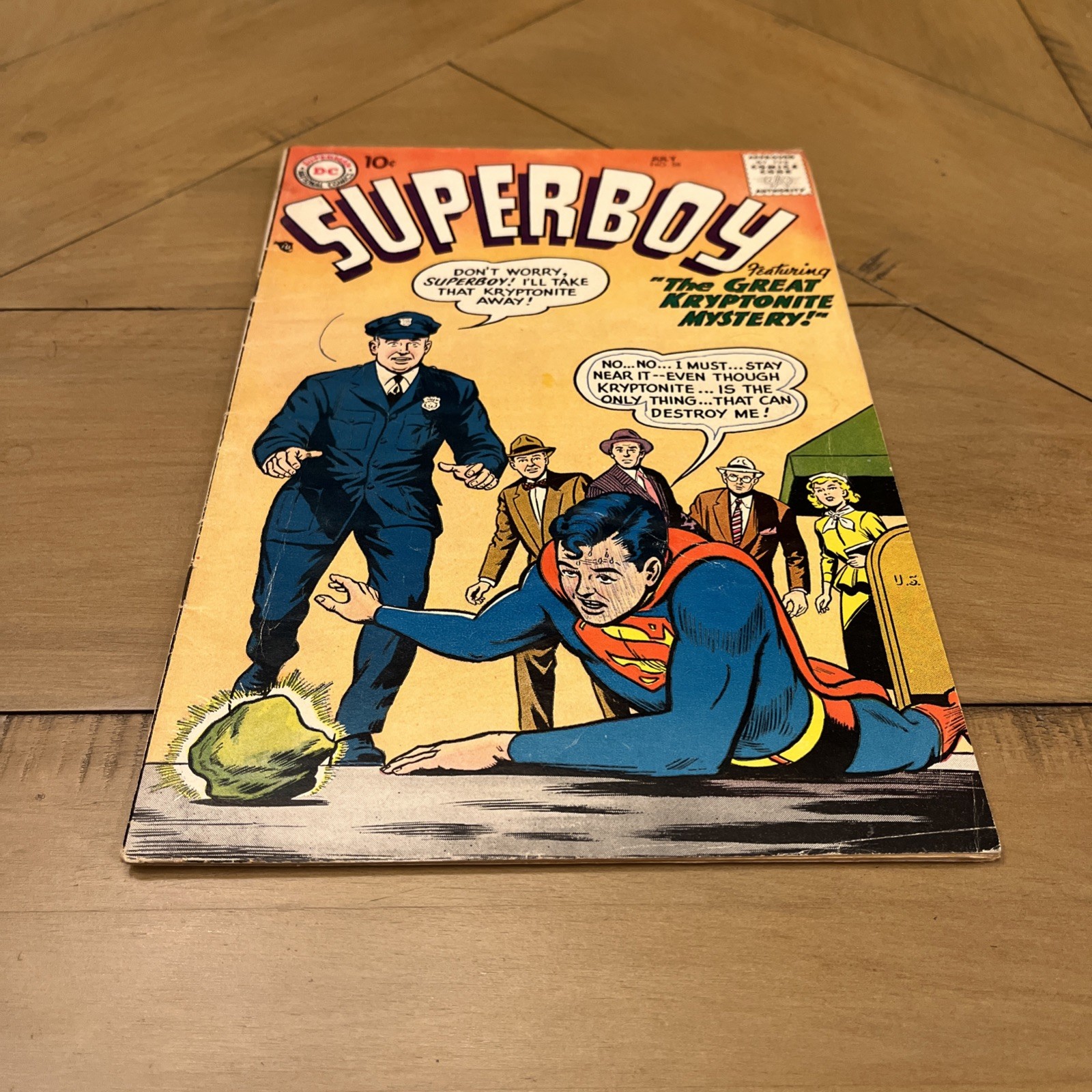 Superboy #58 Kryptonite Mystery 1957 Silver Age VG DC Comics Superboy #58 Kryptonite Mystery 1957 Silver Age VG DC Comics