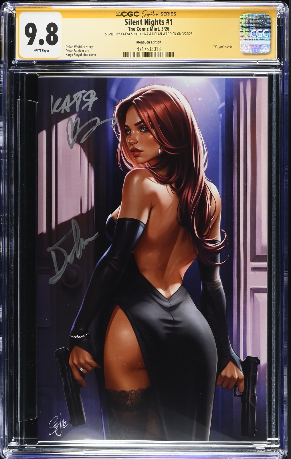 SILENT NIGHTS #1 VIRGIN Katya Sinyukhina MEGACON 2026 LTD 200 2x SIGNED CGC 9.8 SILENT NIGHTS #1 VIRGIN Katya Sinyukhina MEGACON 2026 LTD 200 2x SIGNED CGC 9.8