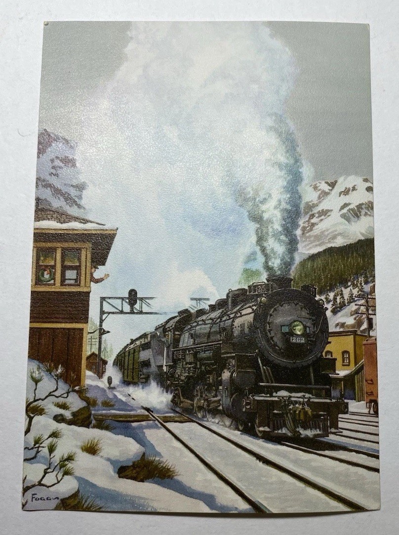 Vintage Lazy RL Ranch Christmas Greeting Card Locomotive Train New W/ Envelope Vintage Lazy RL Ranch Christmas Greeting Card Locomotive Train New W/ Envelope