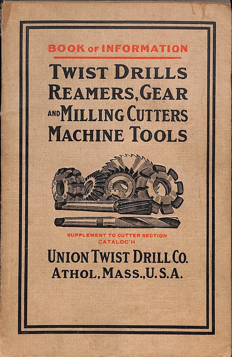 c1920 Union Twist Drill Co. 