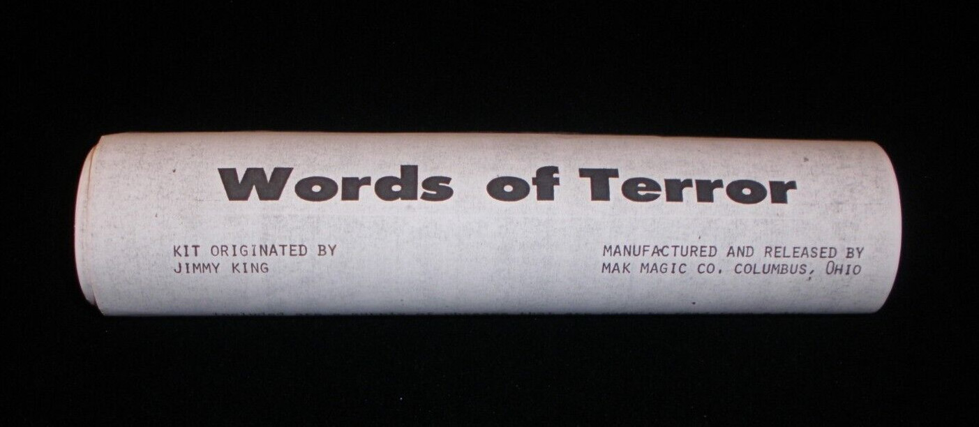 Vintage MAK Magic Words Of Terror Rare Item