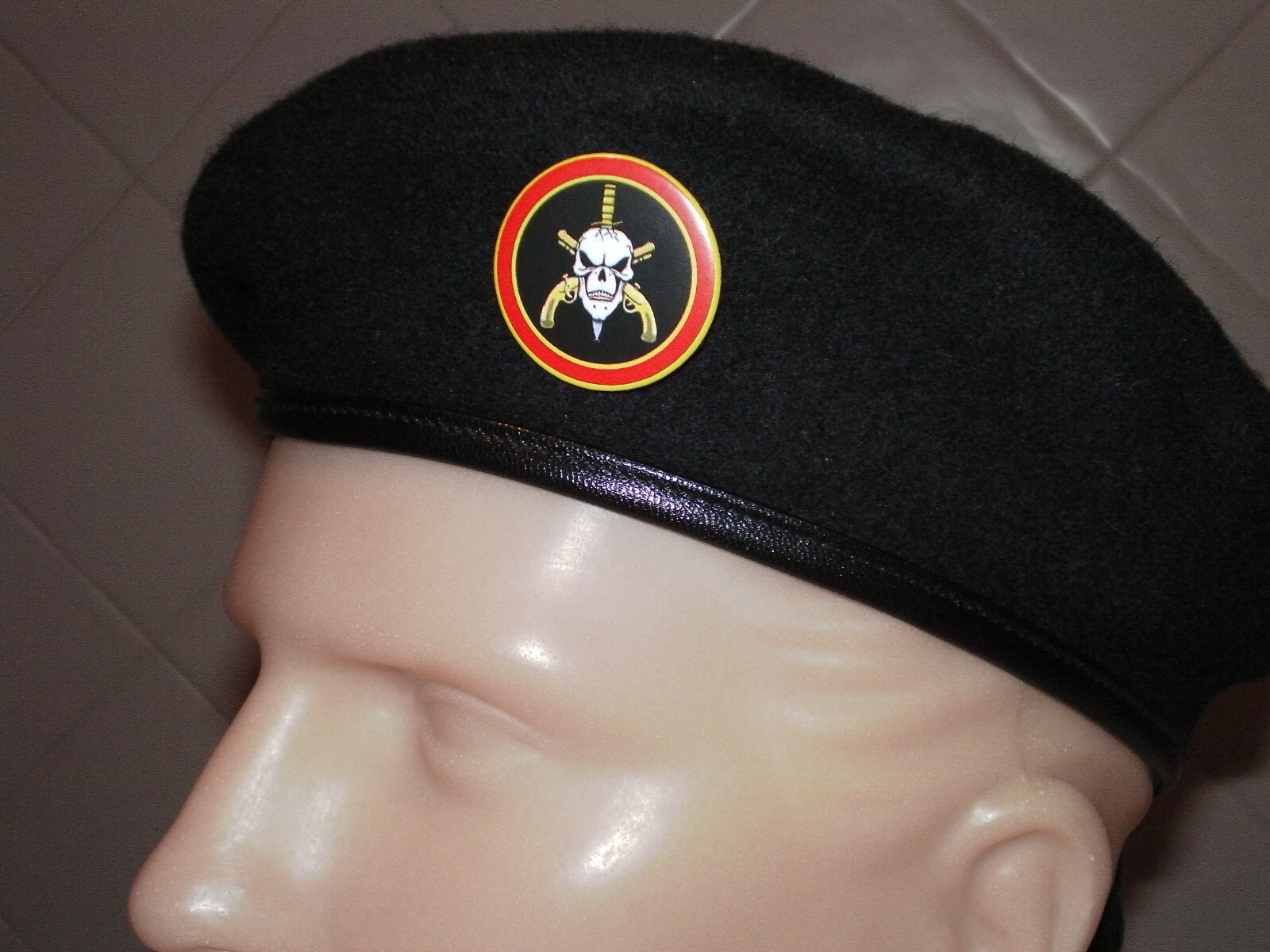 BOPE BADGE BERET POLICE BRAZIL ELITE SQUAD SPECIAL ARMY TROOP OPERATIONS NO SWAT