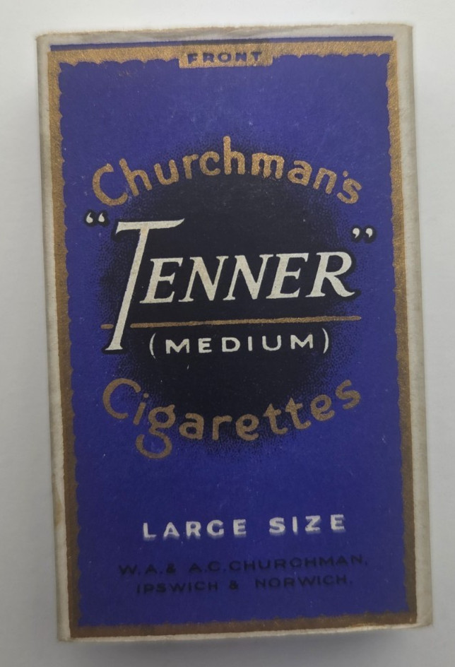 1930s Vintage Imperial Churchman's TENNER 10 EMPTY Cigarette Box
