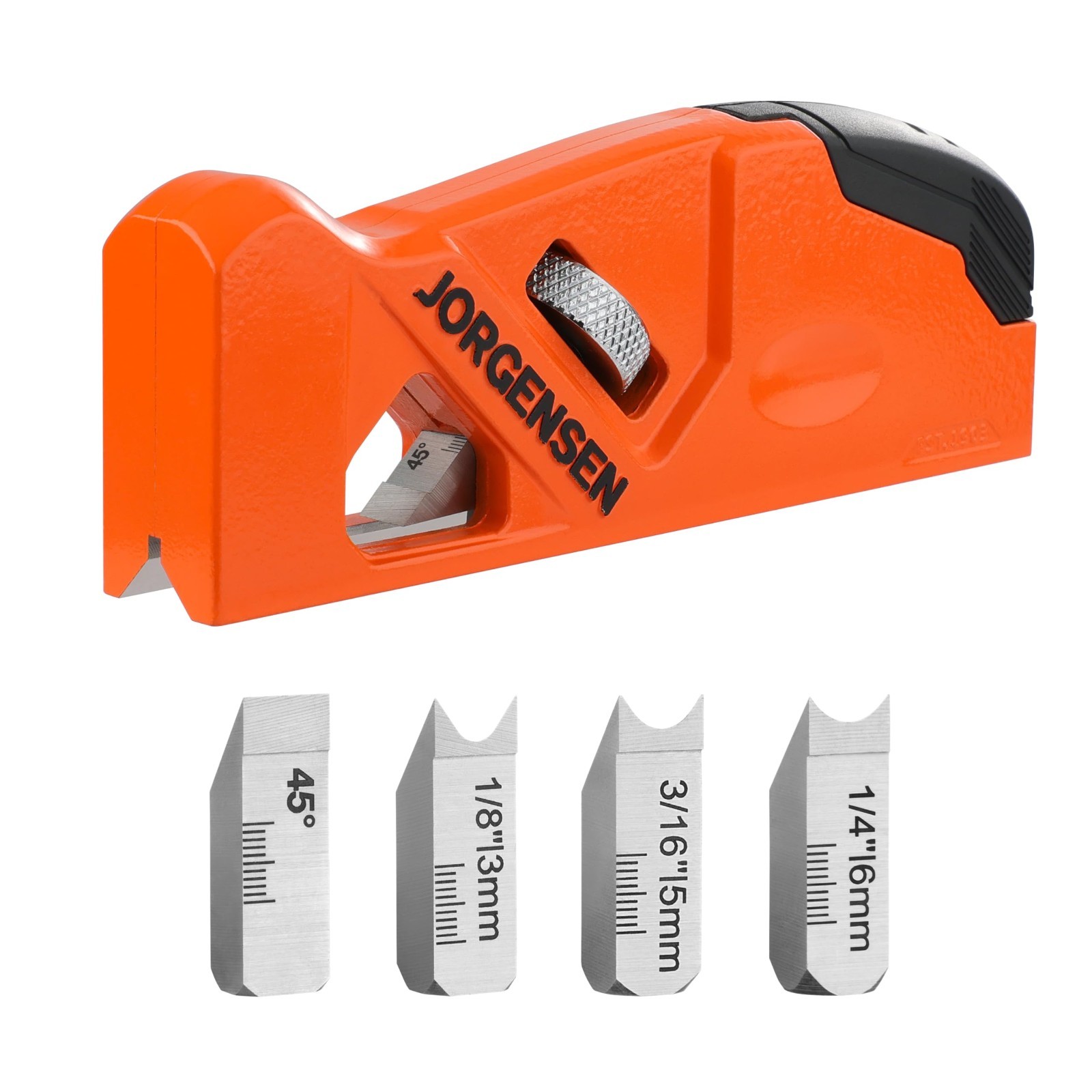Wood Edge Chamfer Plane Hand Trimmer 4 Cutter Heads Adjustable Storage Wood Edge Chamfer Plane Hand Trimmer 4 Cutter Heads Adjustable Storage
