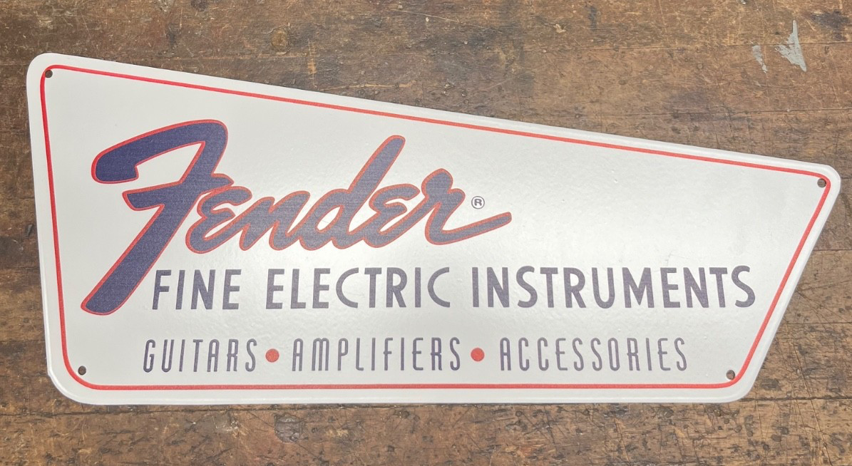 New Fender Musical Instruments Reissue Sign New Fender Musical Instruments Reissue Sign