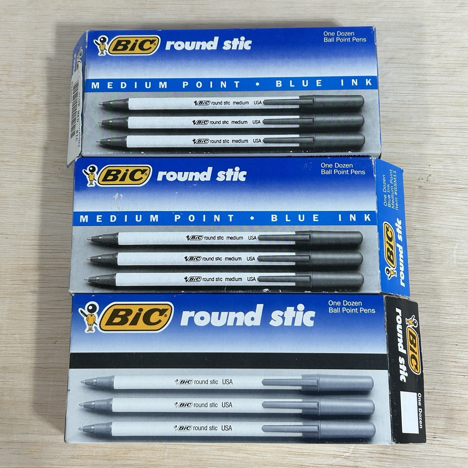 3 Boxes Vintage Bic US House of Representatives Round Stic Pens Blue Ink 91 92 3 Boxes Vintage Bic US House of Representatives Round Stic Pens Blue Ink 91 92