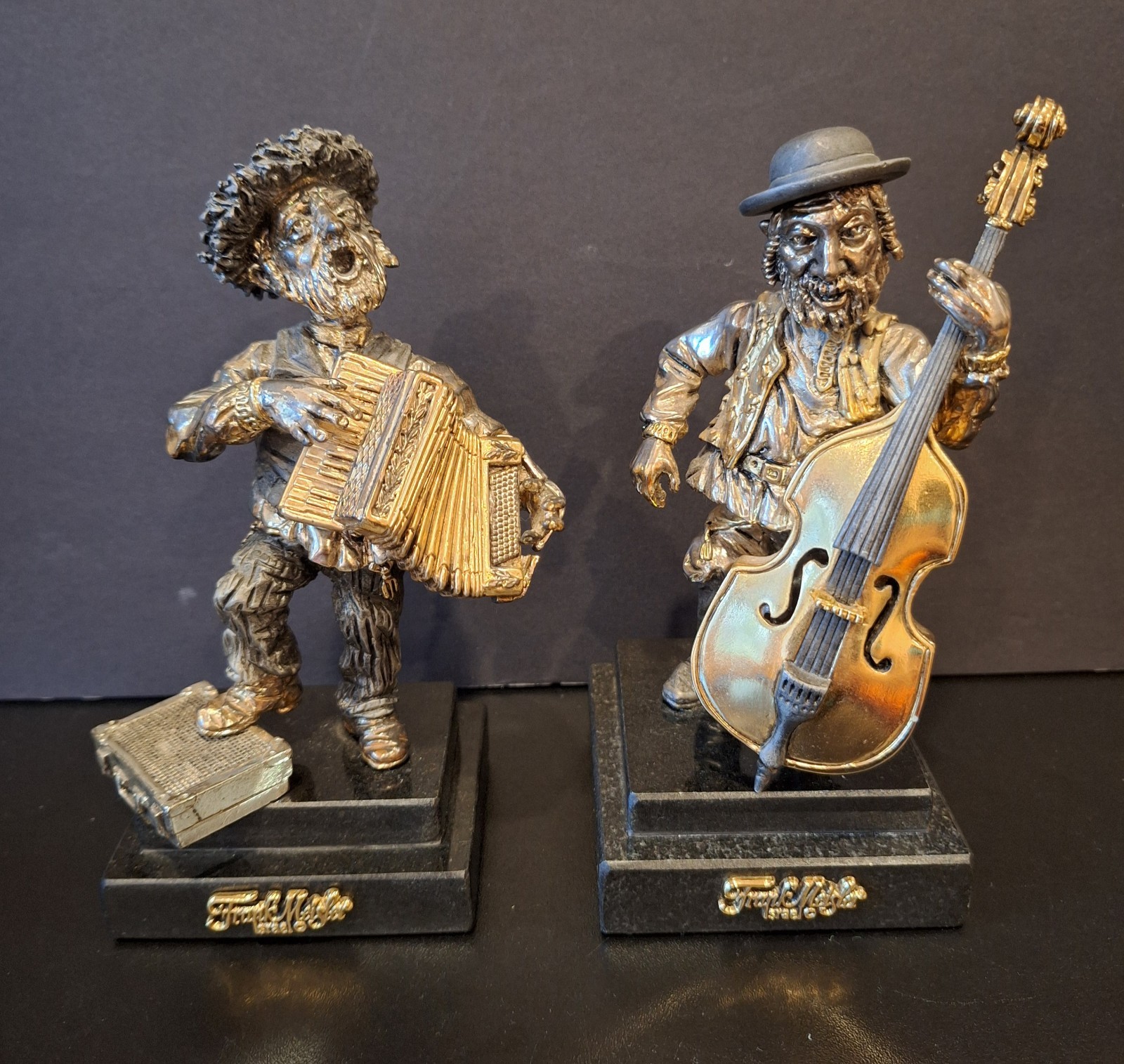 Two Frank Meisler Klezmer Orchestra Musicians Signed LE 34 & 31/ 1600 Israel 