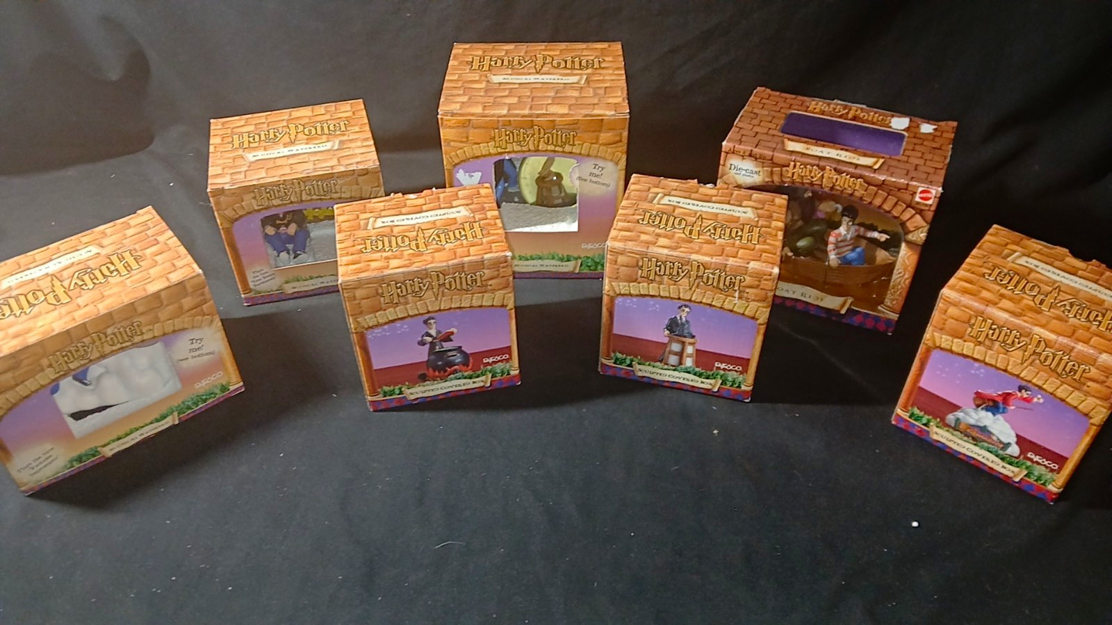 Vintage 2000s Harry Potter Secret Box figurines Enesco Lot Of 7