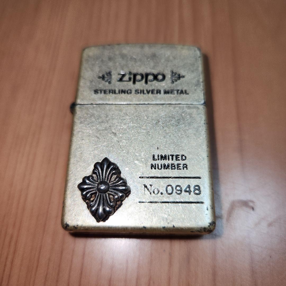 Zippo Sterling Silver Metal Cross Limited Serial Oil Lighter From Japan Zippo Sterling Silver Metal Cross Limited Serial Oil Lighter From Japan