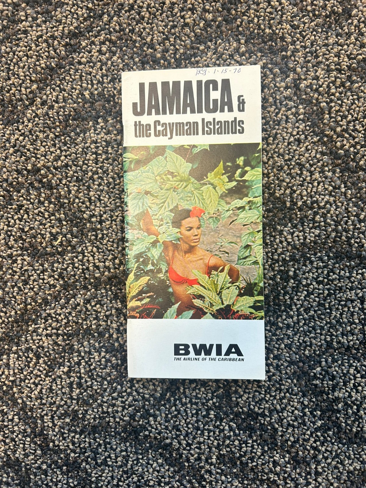 Vintage 1968 BWIA Jamaica & The Cayman Islands Brochure